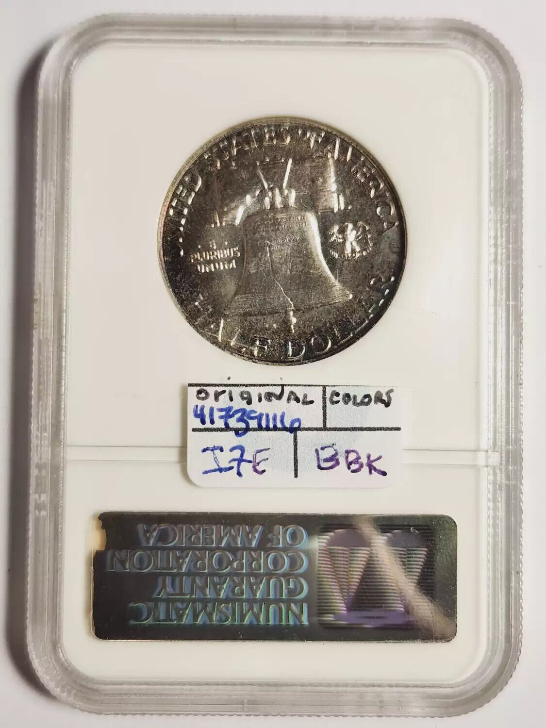 1955 P Franklin Half Dollar NGC PF-67 ORIGINAL COLORS