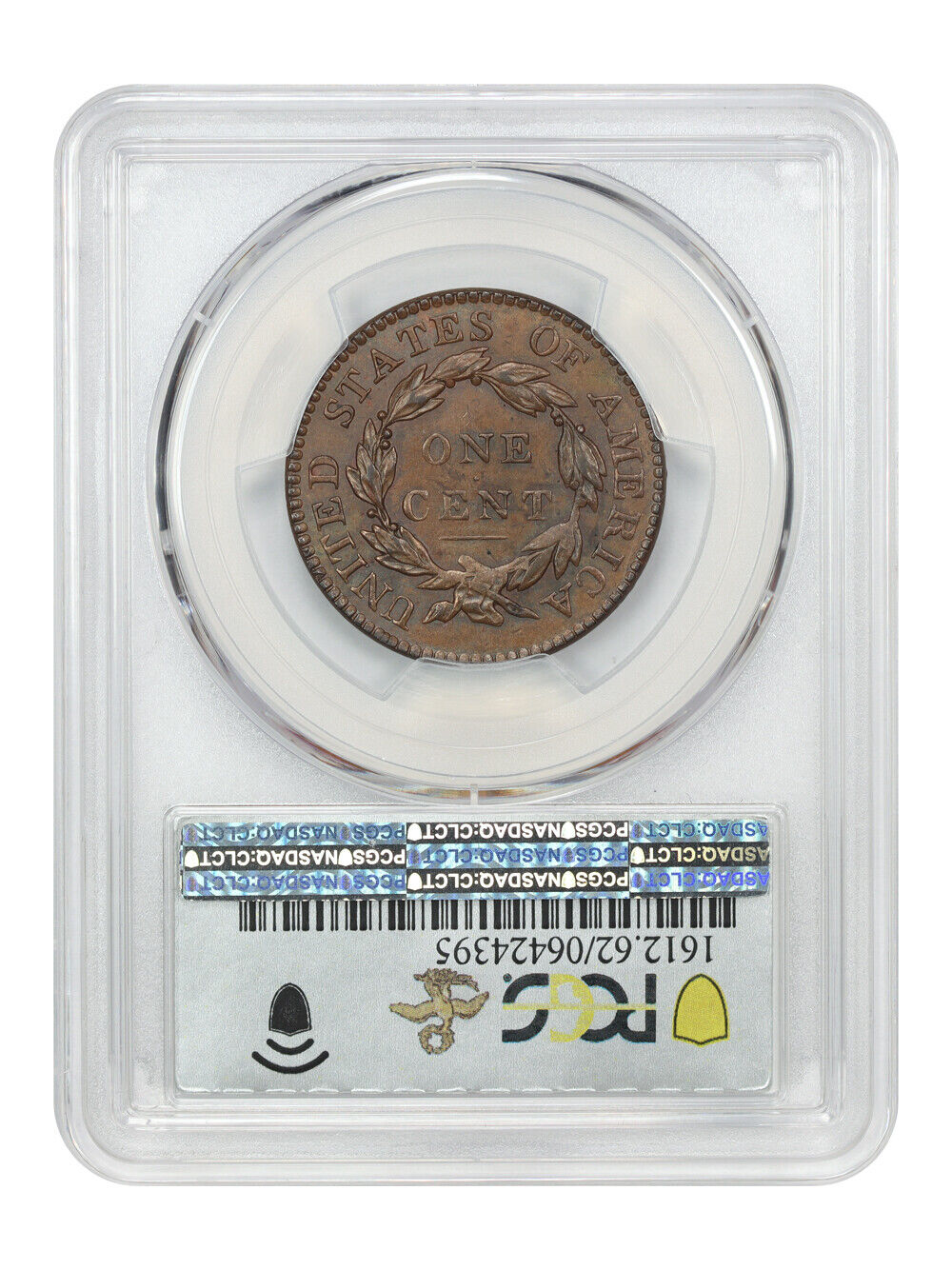 1819/8 1C PCGS MS62BN ex: D.L. Hansen