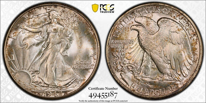 1942 P Walking Liberty Half Dollar PCGS MS-67+ Plus CAC