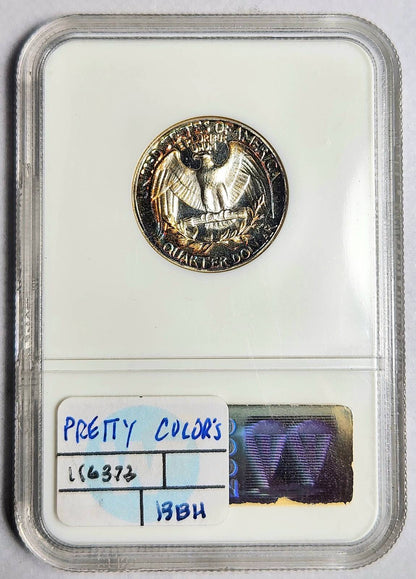 1962 P Washington Quarter NGC PF-68 CAMEO - PRETTY COLORS