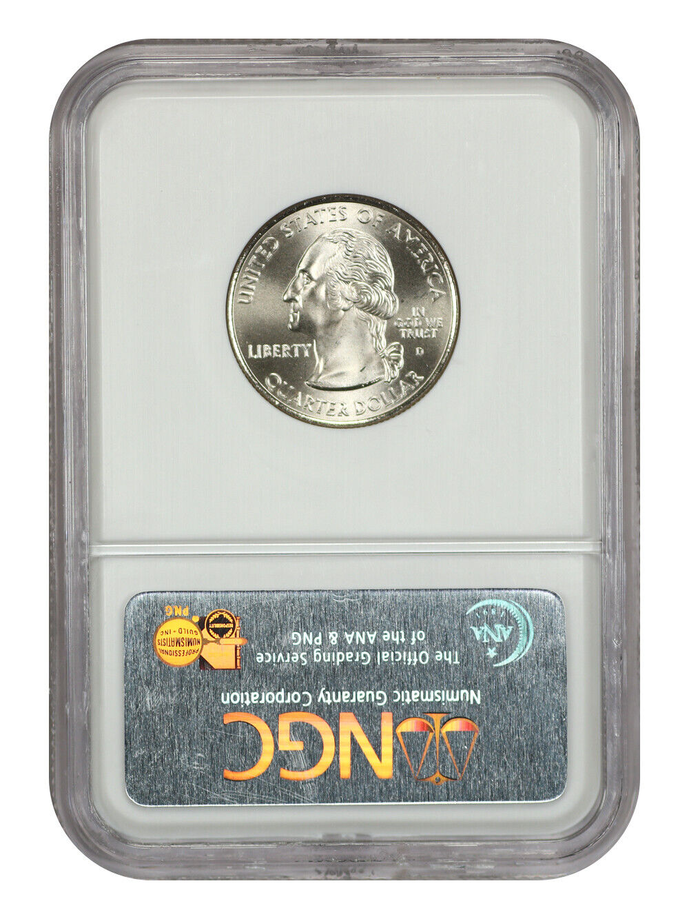 2005-D 25C Oregon NGC SP69 (Satin Finish) - Washington 50 States Quarters