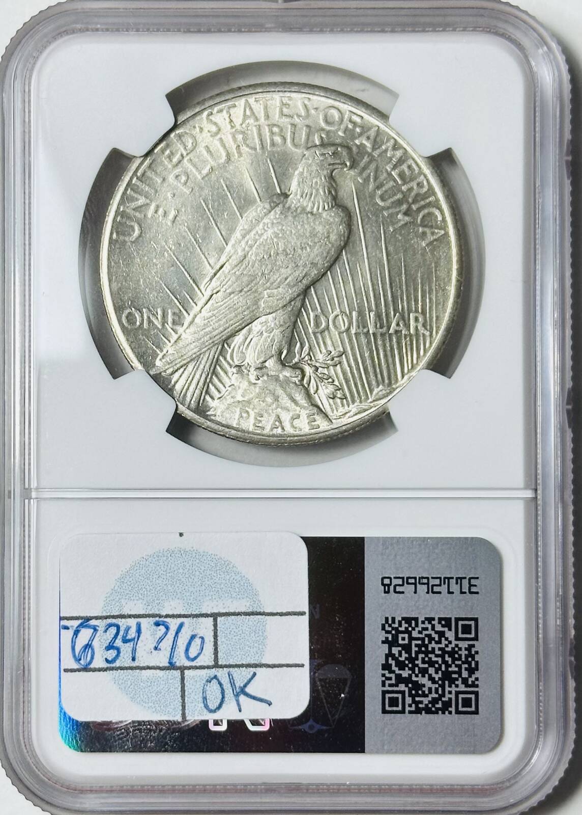 1926 P Peace Dollar NGC AU-55