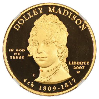 2007-W $10 Dolley Madison NGC PR70DCAM