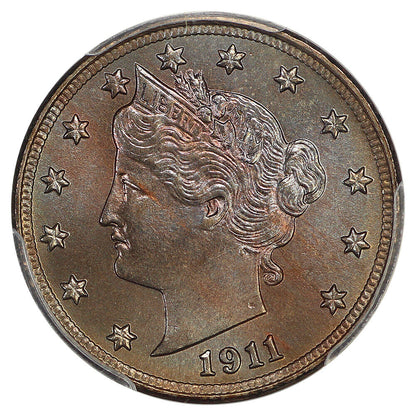 1911 5C PCGS MS67 ex: D.L. Hansen