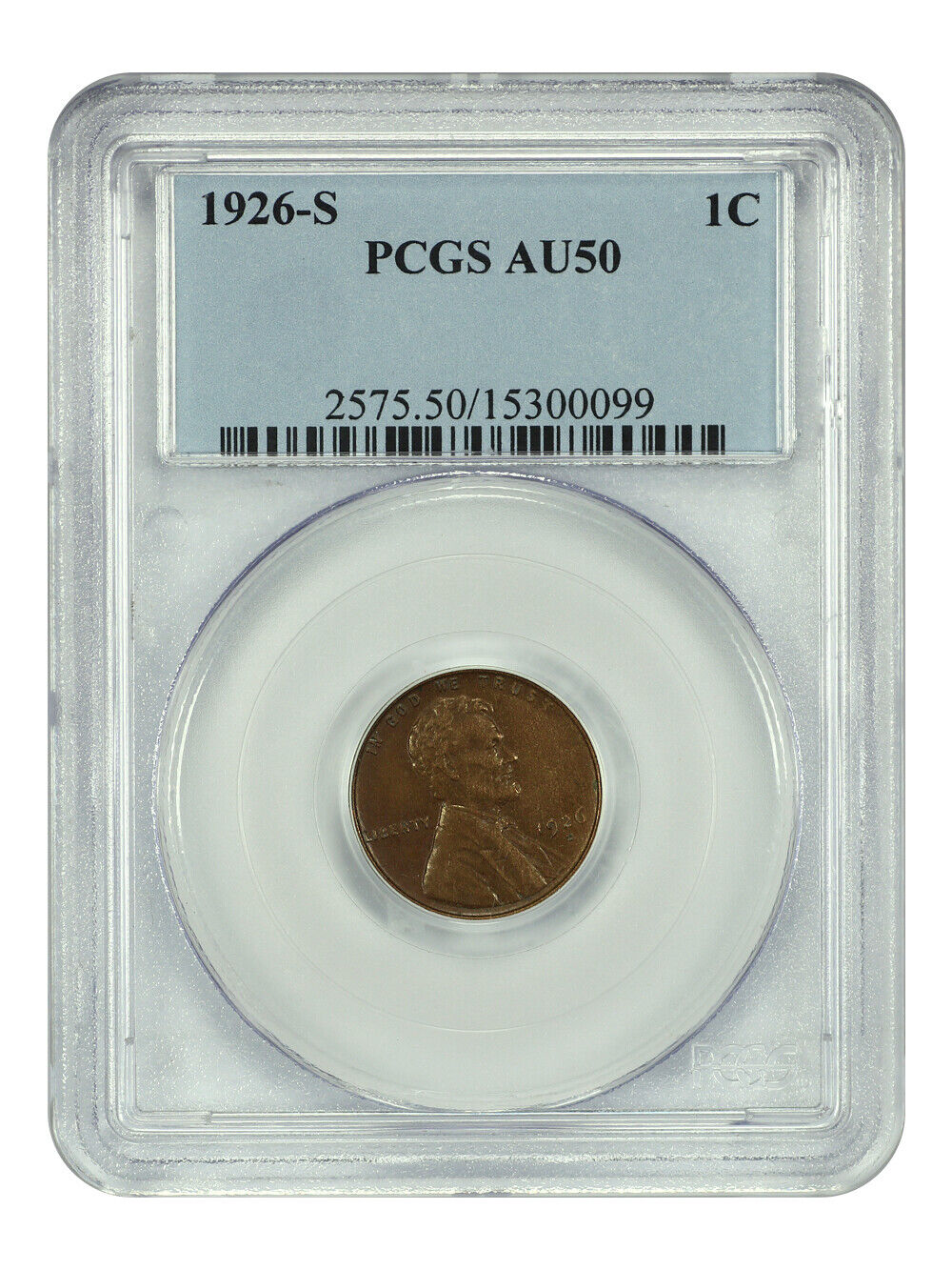 1926-S 1C PCGS AU50BN