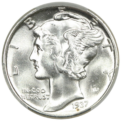 1937 10C CACG MS67+ - Mercury Dime