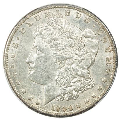 1890-CC $1 PCGS AU55 - Morgan Dollar - Popular, Scarce Carson City Morgan