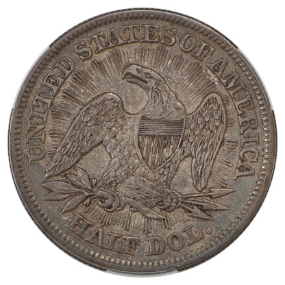 1853 50C CACG XF45 (Arrows and Rays) - Liberty Seated Half Dollar