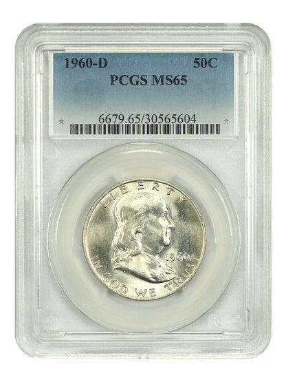 1960-D 50C PCGS MS65 - Franklin Half Dollar