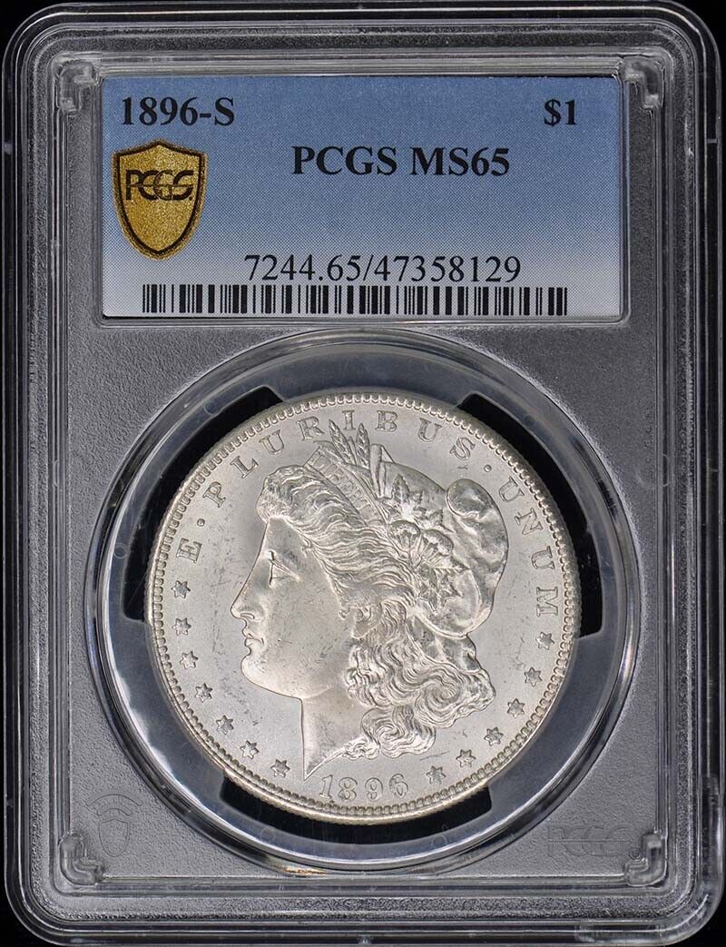 1896-S $1 Morgan Dollar PCGS MS65