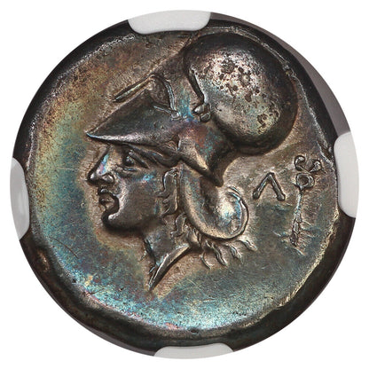 Ancient Greek: (4th-3rd Centuries BC) AR Stater NGC Choice VF (Acarnania, Leucas