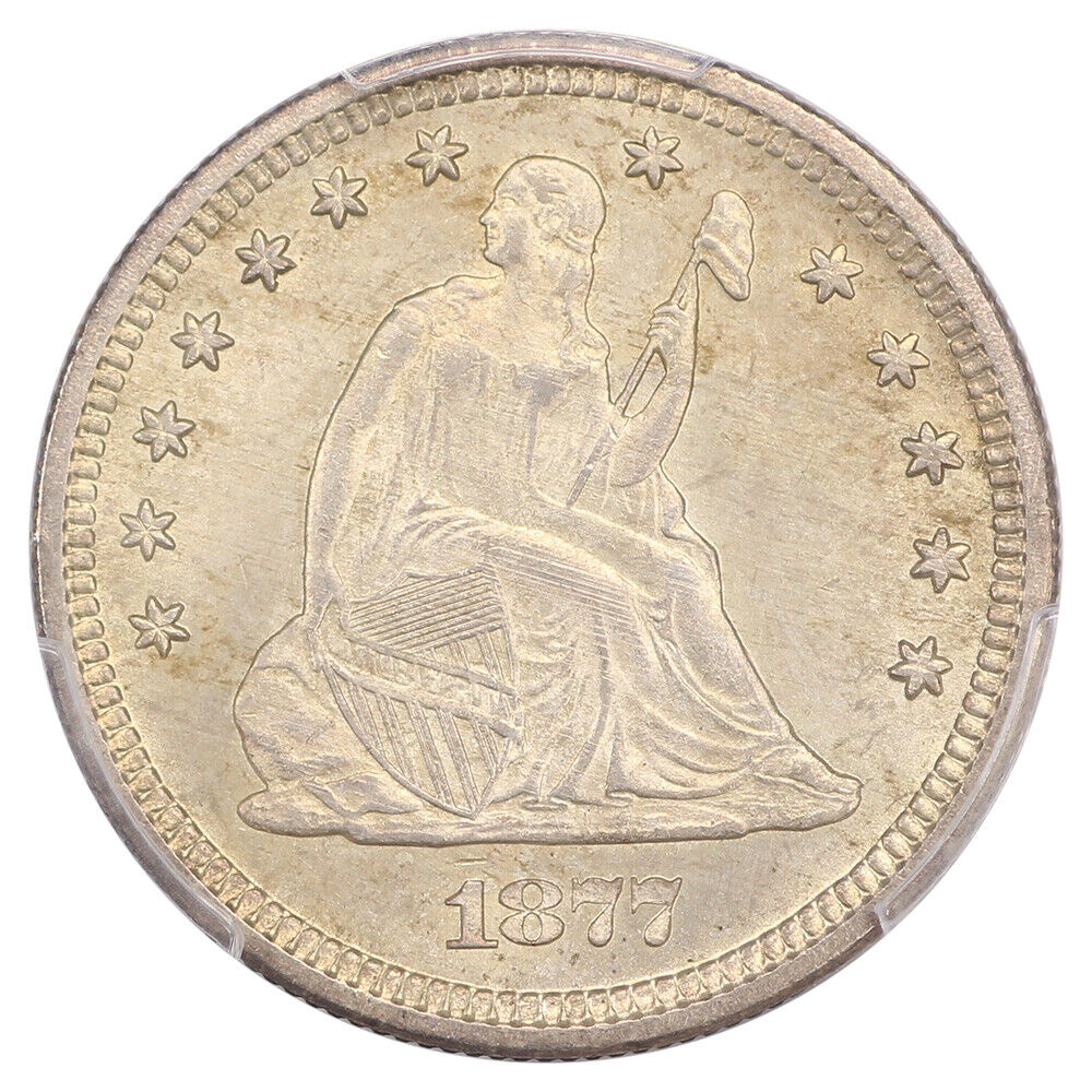 1877-S/S 25C PCGS MS65 (S/Horiz. S) ex: D.L. Hansen