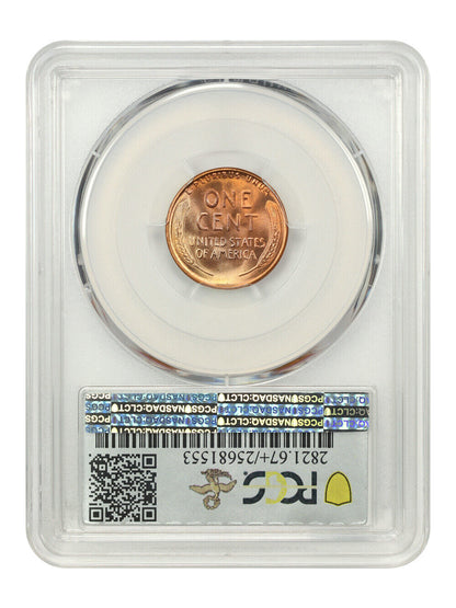 1954-S 1c PCGS MS67+ RD ex: D.L. Hansen