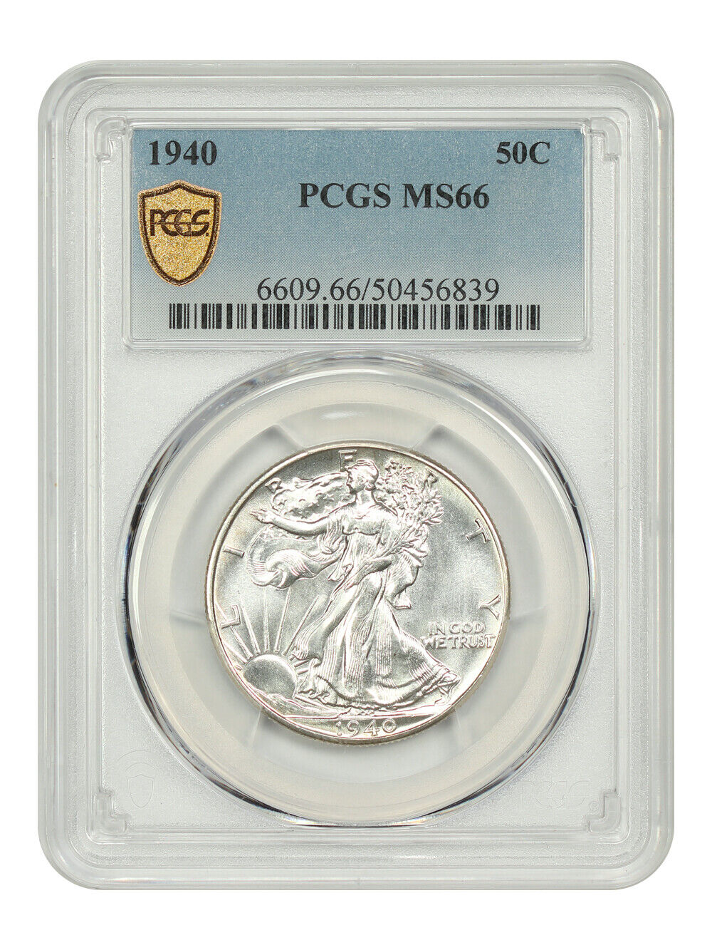 1940 50C PCGS MS66 - Walking Liberty Half Dollar