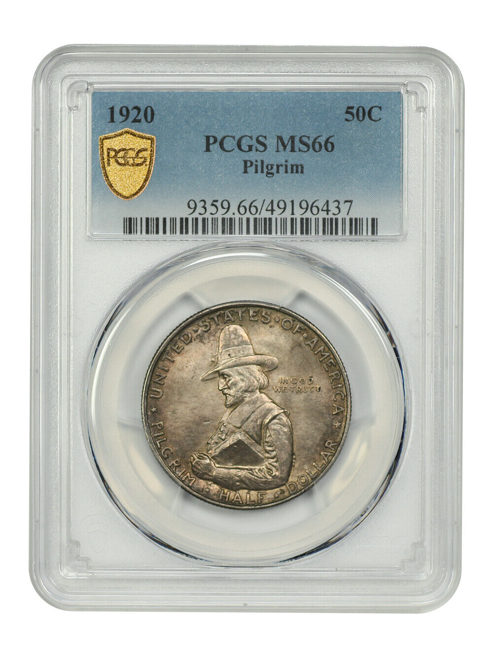 1920 50C Pilgrim PCGS MS66 - Classic Silver Commemorative