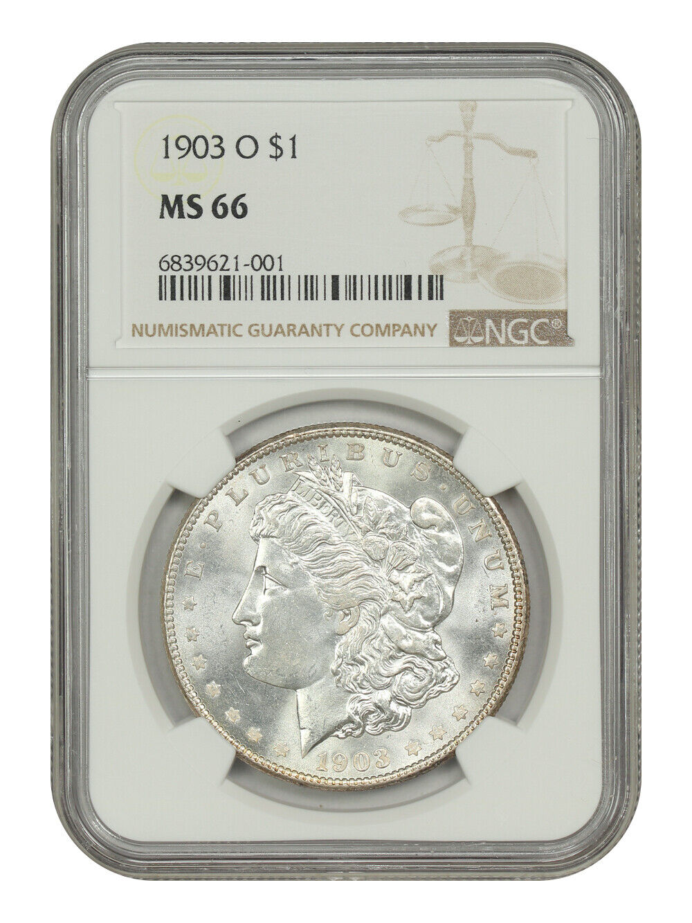 1903-O $1 NGC MS66 - Morgan Dollar - Low Mintage Date