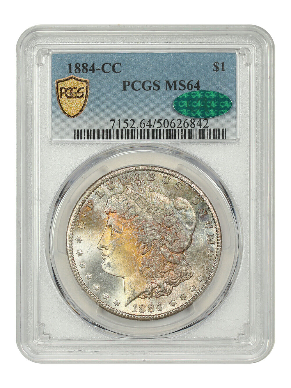 1884-CC $1 PCGS/CAC MS64 - Morgan Dollar