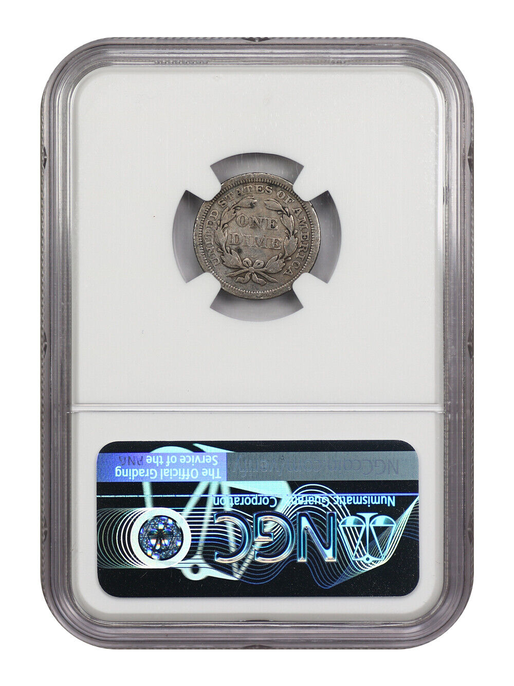 1854-O 10C NGC F15 (Arrows)