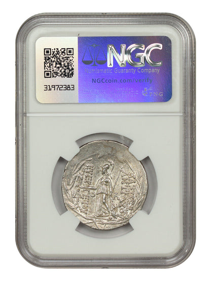 Ancient Greek: Antiochus VII (138-129. BC) AR Tetradrachm NGC Choice XF (Cappado