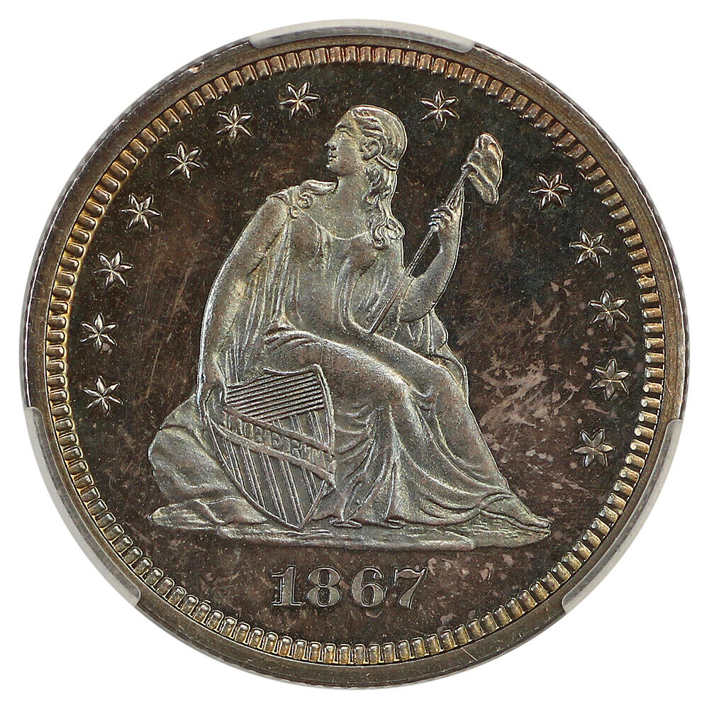 1867 25C CACG PR66+ ex: D.L. Hansen - Liberty Seated Quarter