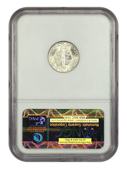 1945-D 10C NGC MS67 - Mercury Dime