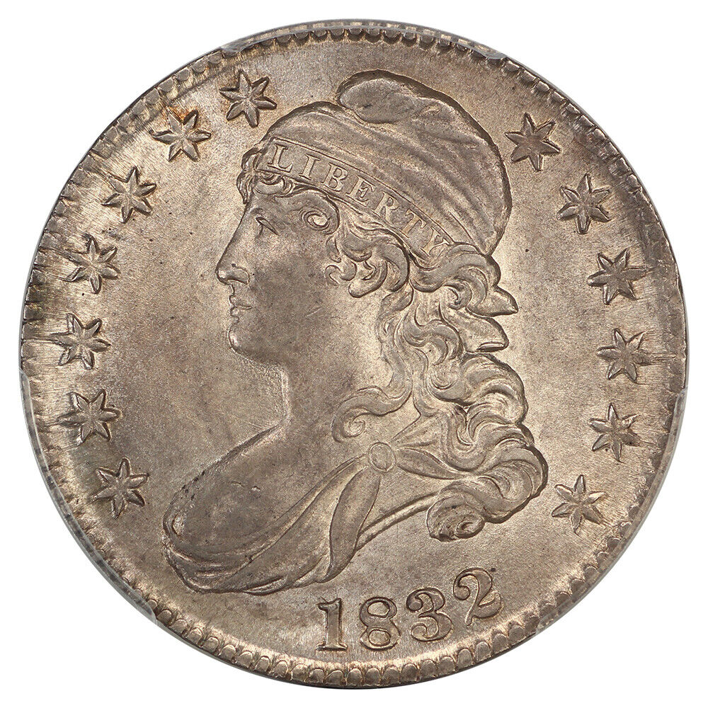 1832 50C PCGS MS62 (Large Letters) ex: D.L. Hansen