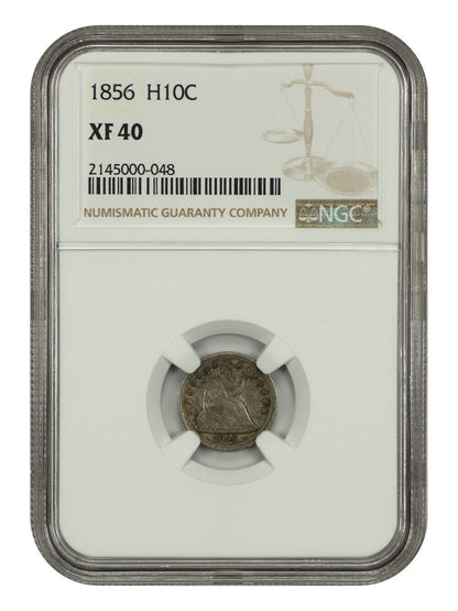 1856 H10C NGC XF40 - Liberty Seated Half Dime