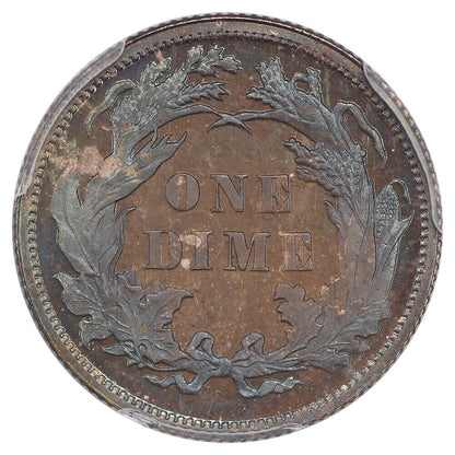 1890 10C PCGS/CAC PR67 ex: D.L. Hansen