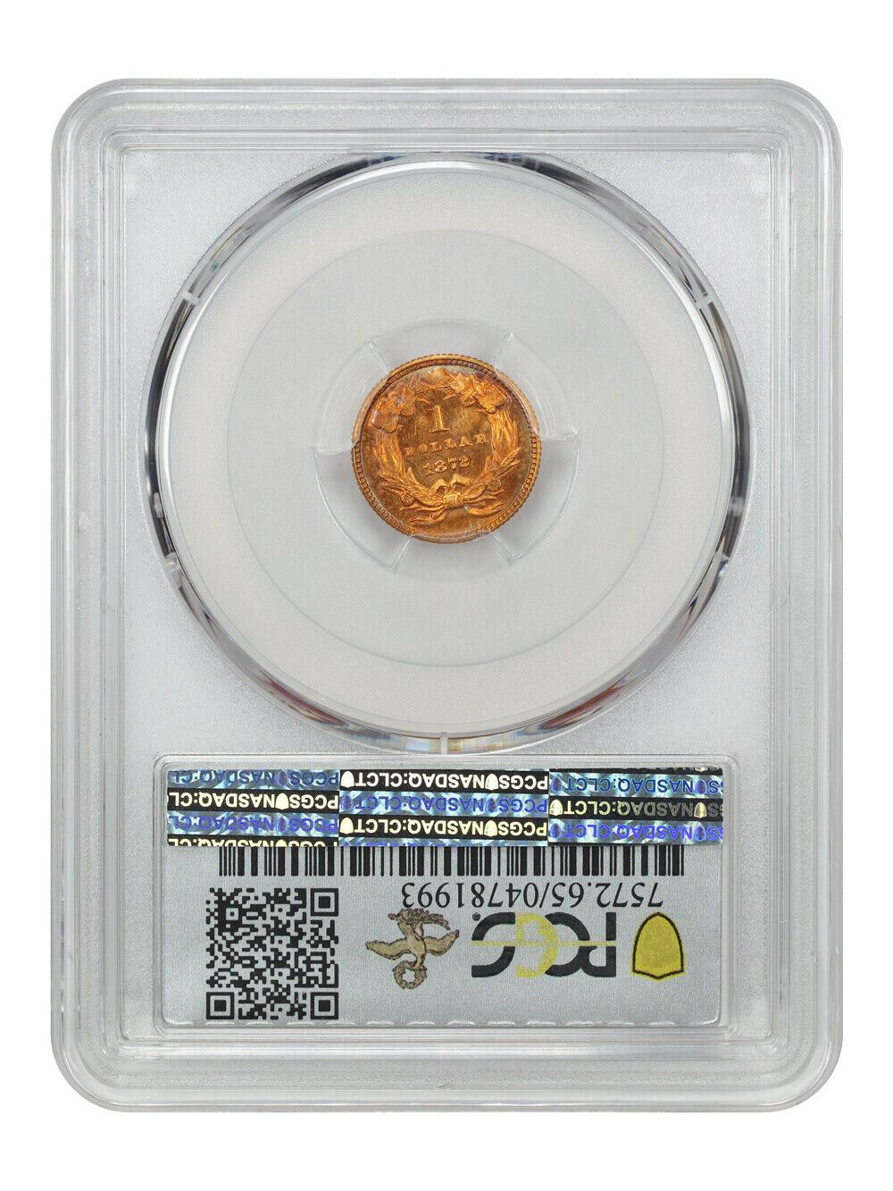 1872 G$1 PCGS MS65 ex: D.L. Hansen