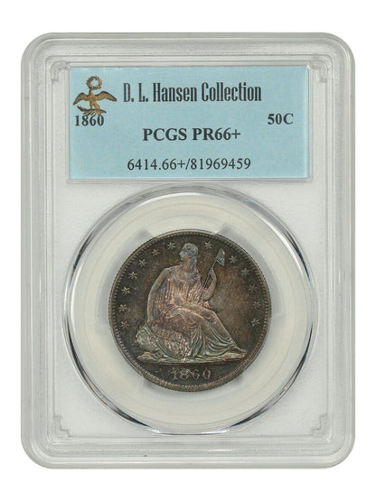 1860 50C PCGS PR66+ ex: D.L. Hansen