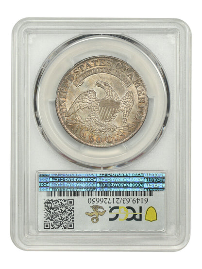 1828 50C PCGS MS63 (Curl Base 2, Knob) ex: D.L. Hansen