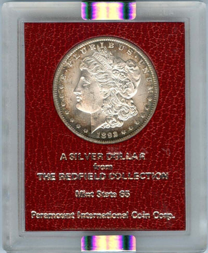 1892-CC $1 Morgan Dollar Redfield Hoard NGC MS63