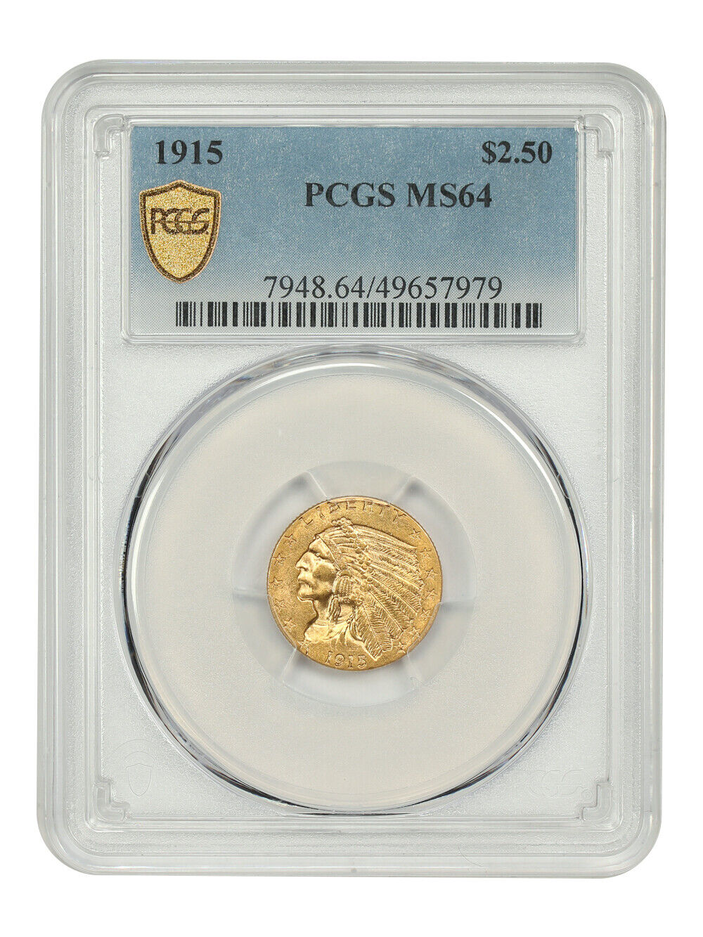 1915 $2.50 PCGS MS64 - Indian $2.5