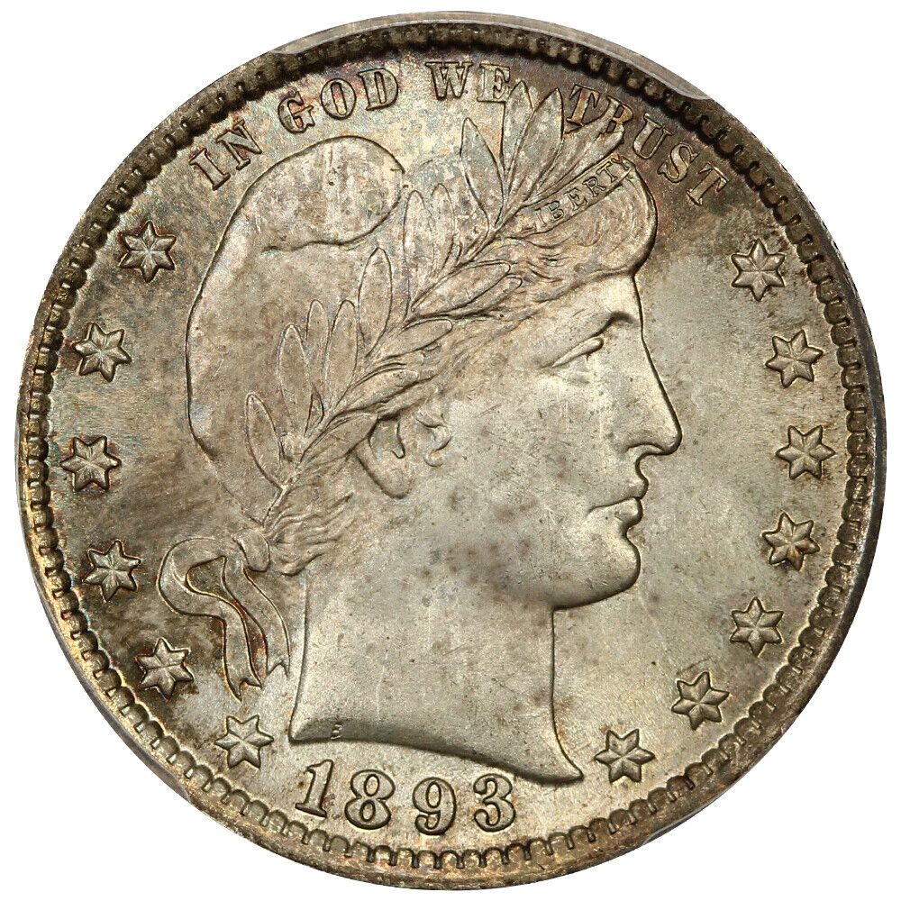 1893 25c PCGS MS66 ex: D.L. Hansen