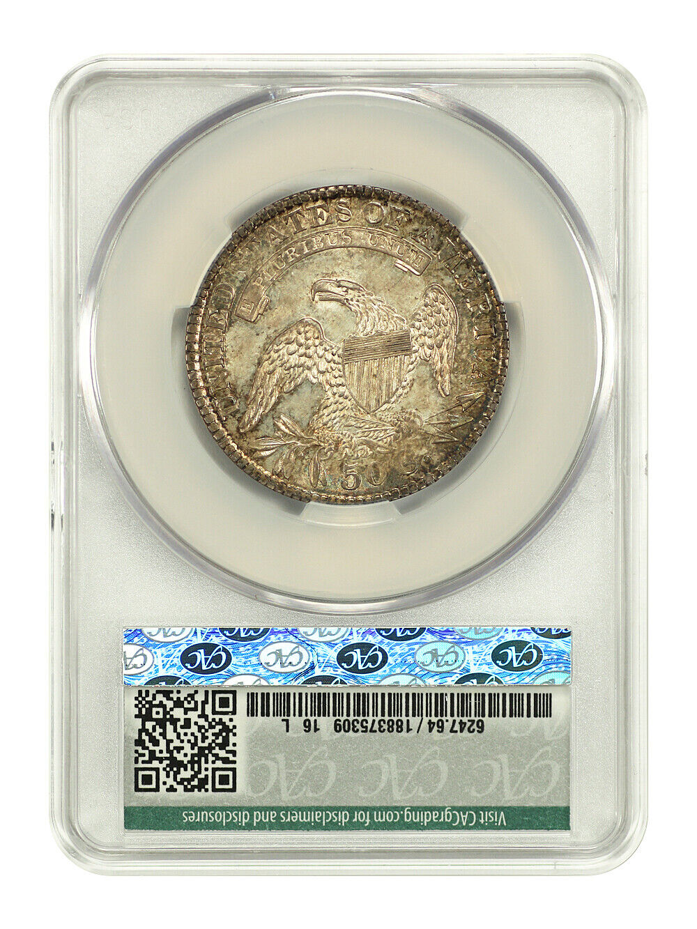 1829/7 50C CACG MS64 ex: D.L. Hansen - Capped Bust Half Dollar