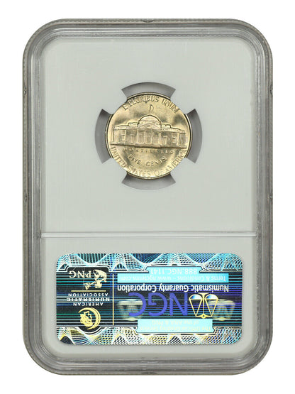 1943-D 5C NGC MS66 5FS - Jefferson Nickel