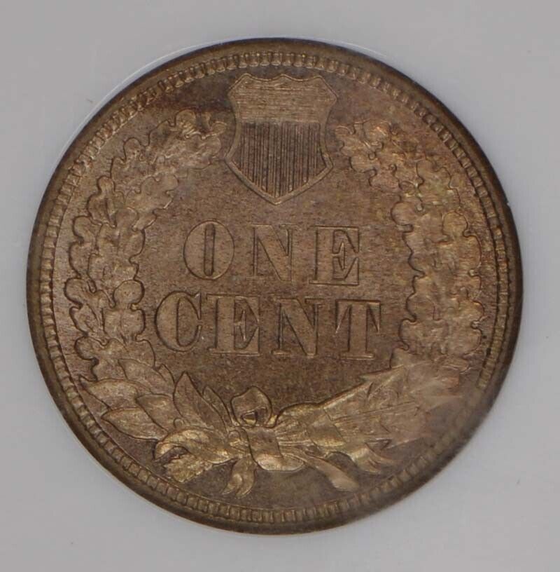 1861 Copper-Nickel Indian Cent 1C NGC MS66