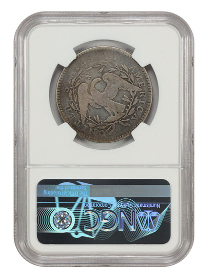 1795 50C NGC VG08 (2 Leaves) - Flowing Hair Half Dollar