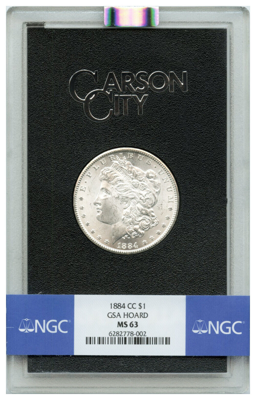 1884-CC $1 NGC/GSA MS63 (w/Box) - Morgan Dollar