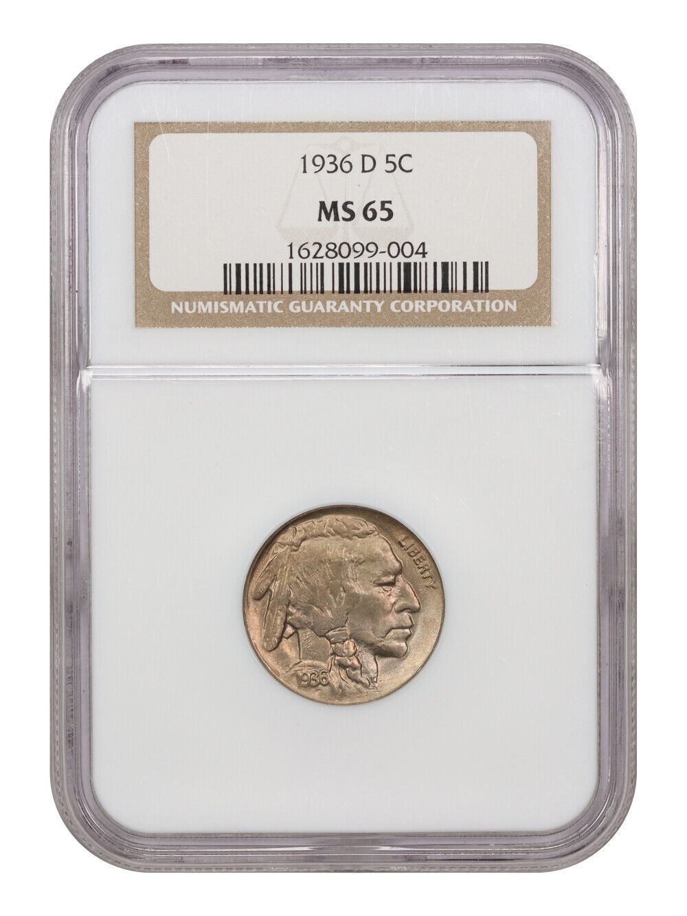 1936-D 5C NGC MS65