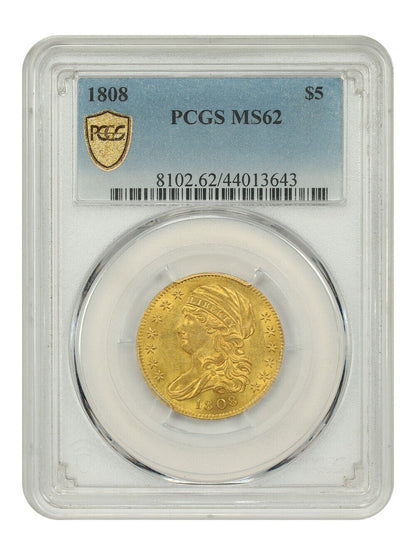 1808 $5 PCGS MS62 - Capped Bust $5