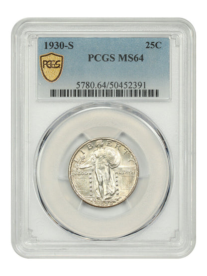 1930-S 25C PCGS MS64 - Standing Liberty Quarter