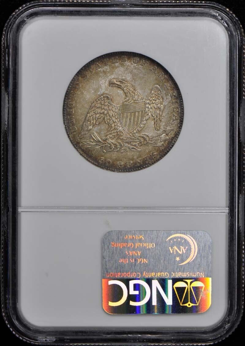 1837 Capped Bust, Reeded Edge 50C NGC MS65