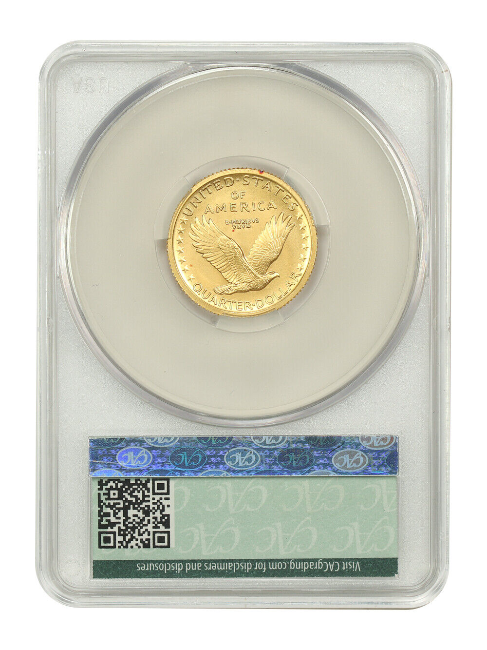 2016-W 25C Gold CACG SP69 (Centennial Series, 100th Anniversary)