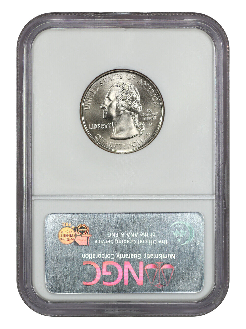 2005-P 25C Oregon NGC SP69 (Satin Finish) - Washington 50 States Quarters