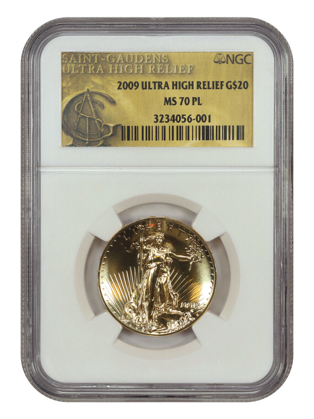 2009 $20 Ultra High Relief Double Eagle NGC MS70PL