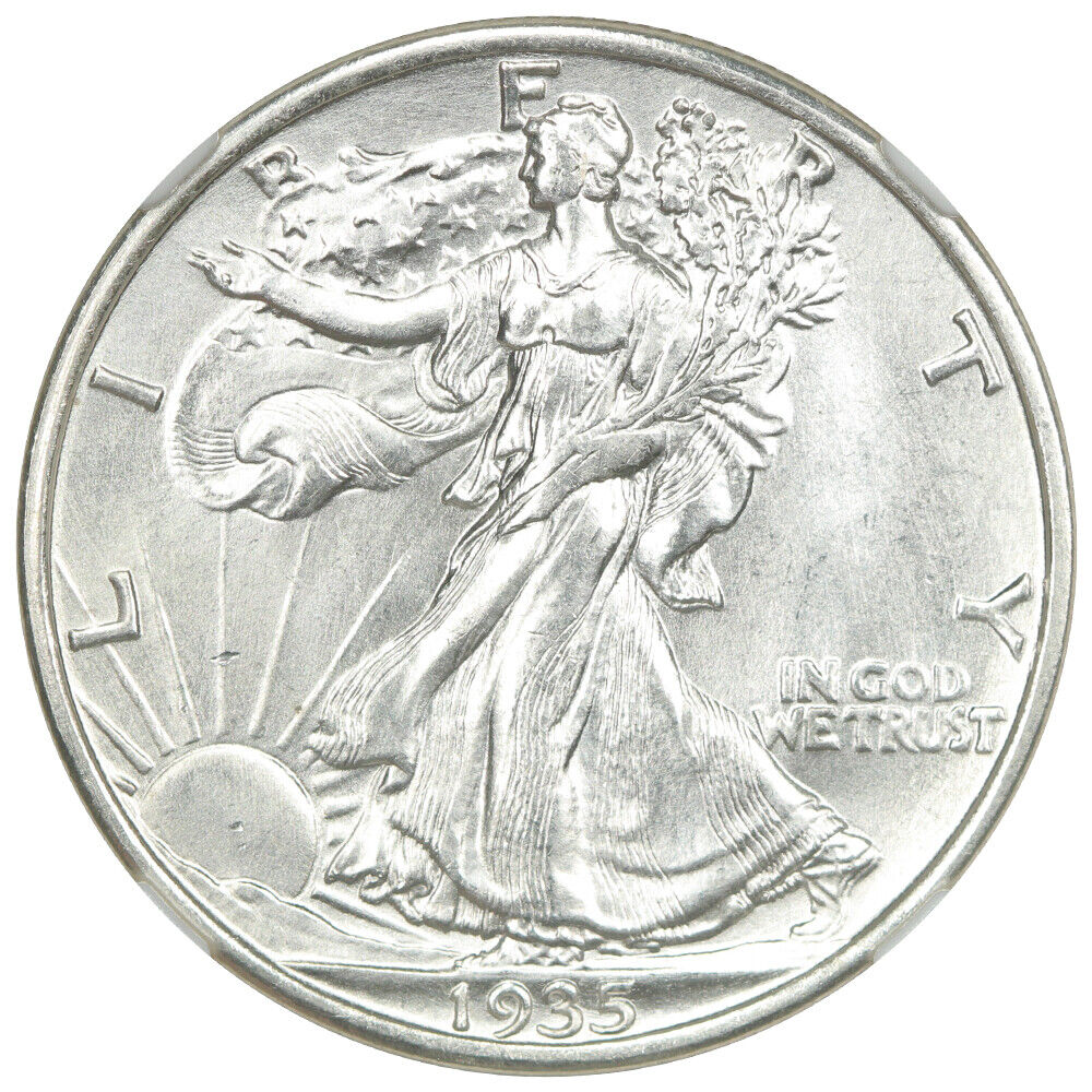 1935-S 50C NGC MS66 - Walking Liberty Half Dollar