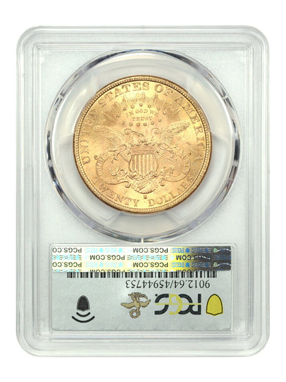 1889-S $20 PCGS MS64 ex: D.L. Hansen