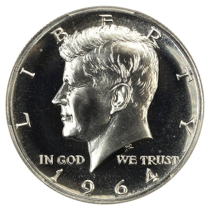 1964 50C PCGS PR67 (Accented Hair) - Kennedy Half Dollar - Popular Variety