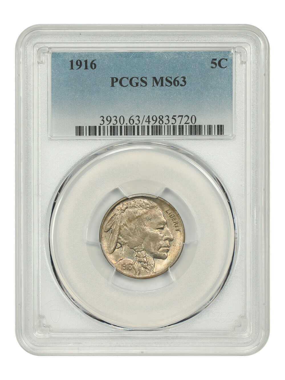 1916 5C PCGS MS63 - Buffalo Nickel